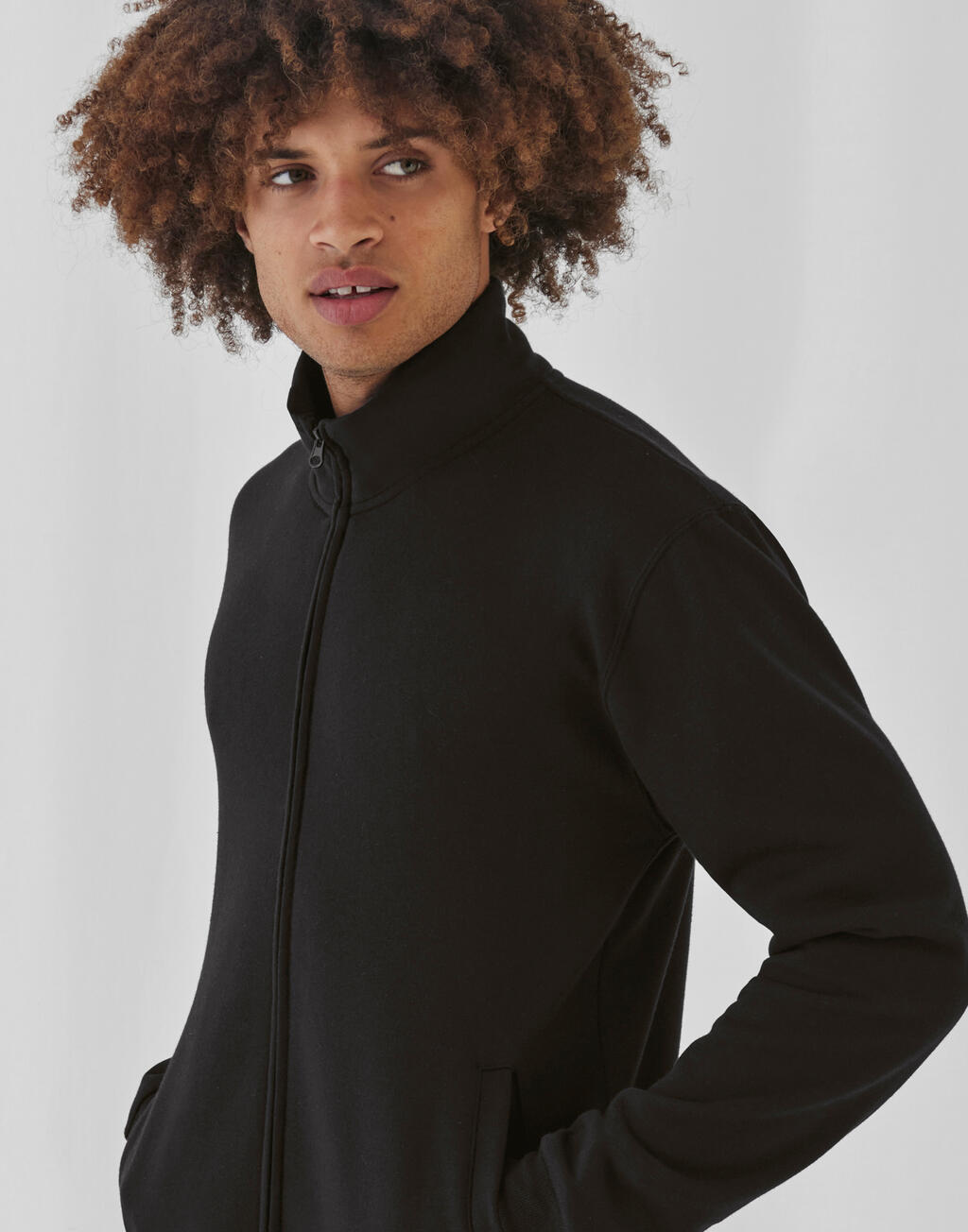 B & C Sudadera con cremallera unisex ID.206 50/50