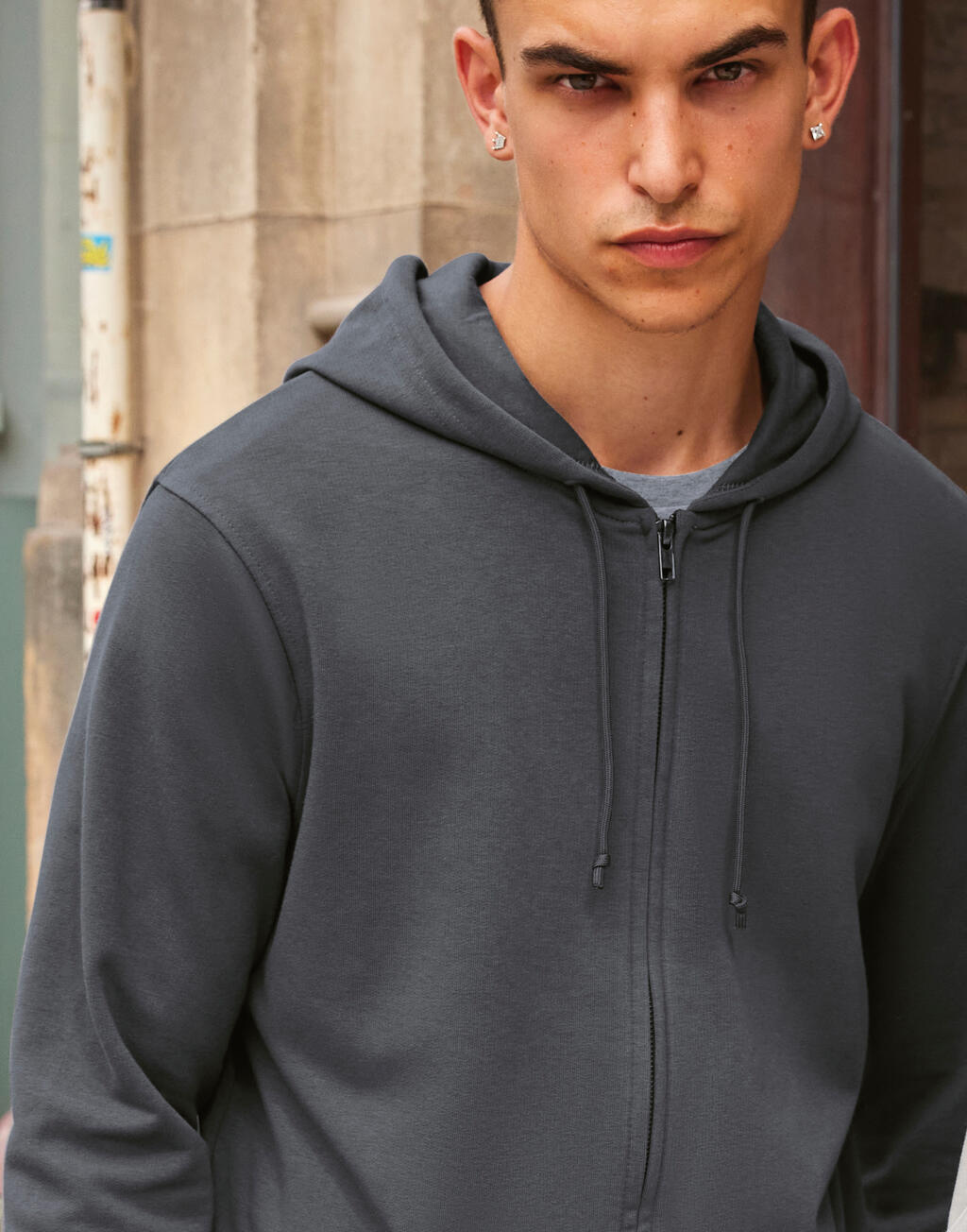 B & C Organic Inspire Zipped Hood