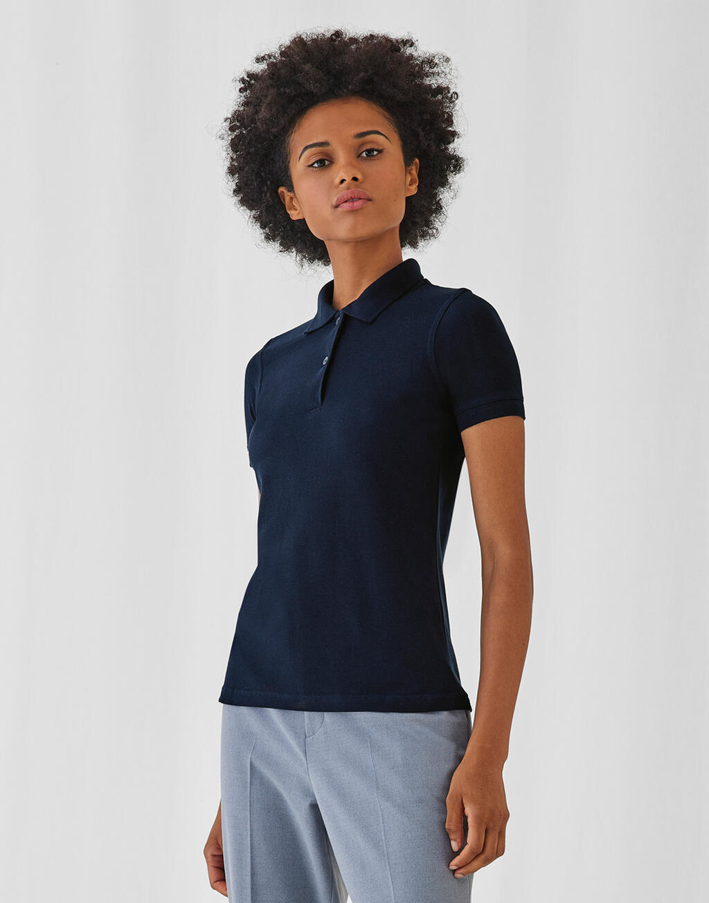 B & C Polo piqué Safran Pure/women