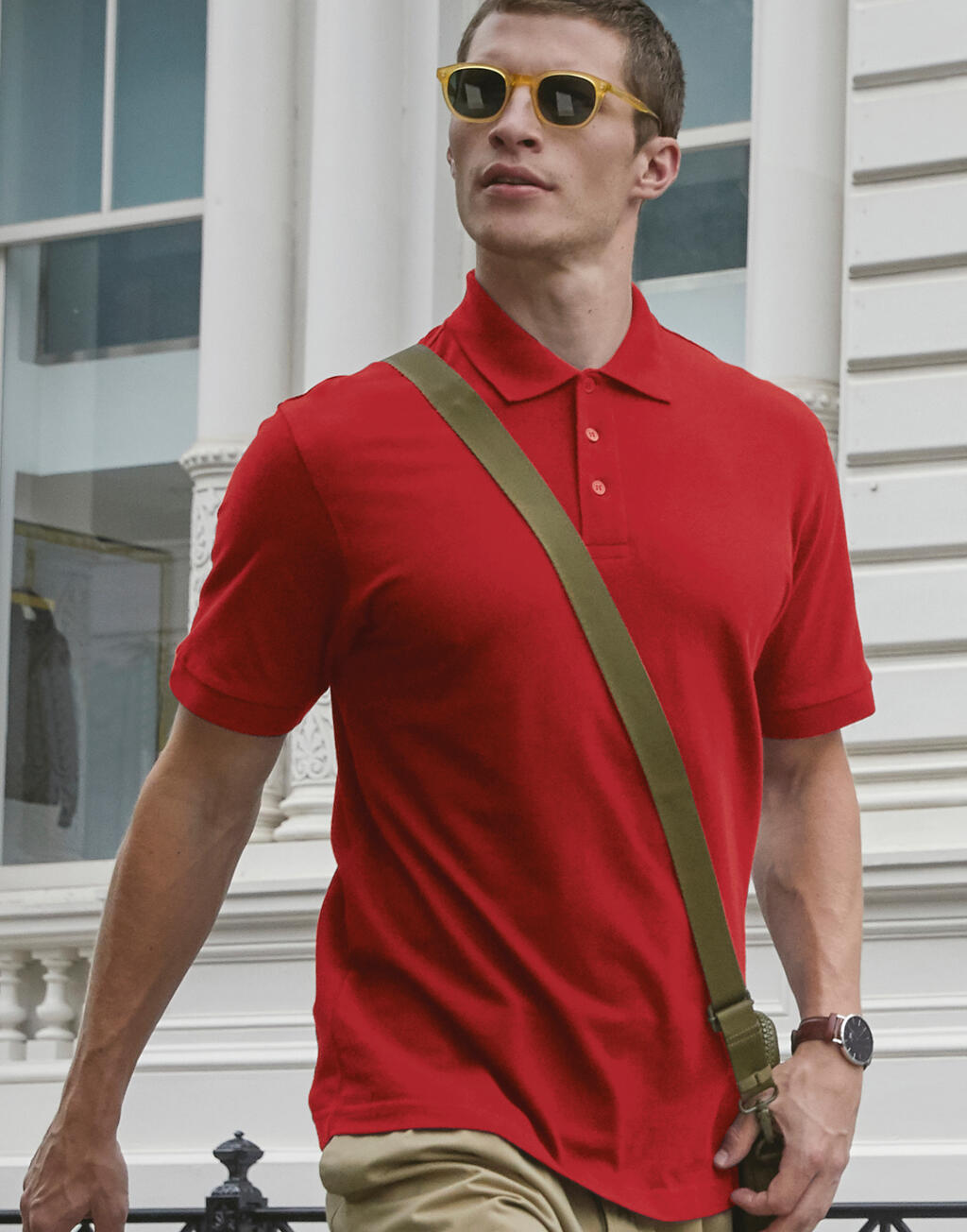 B & C Safran Piqué Polo