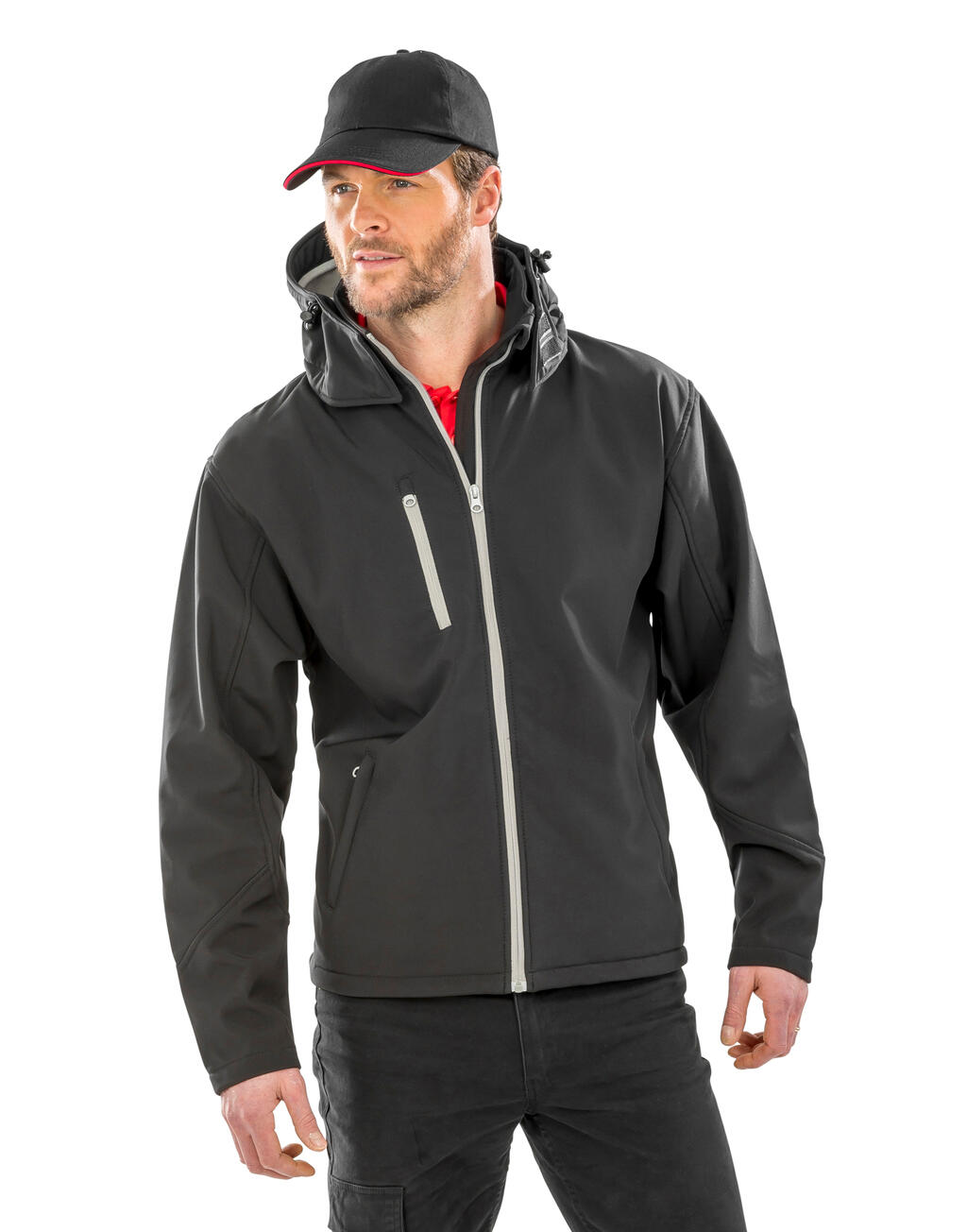 Result Softshell con capucha Tx hombre