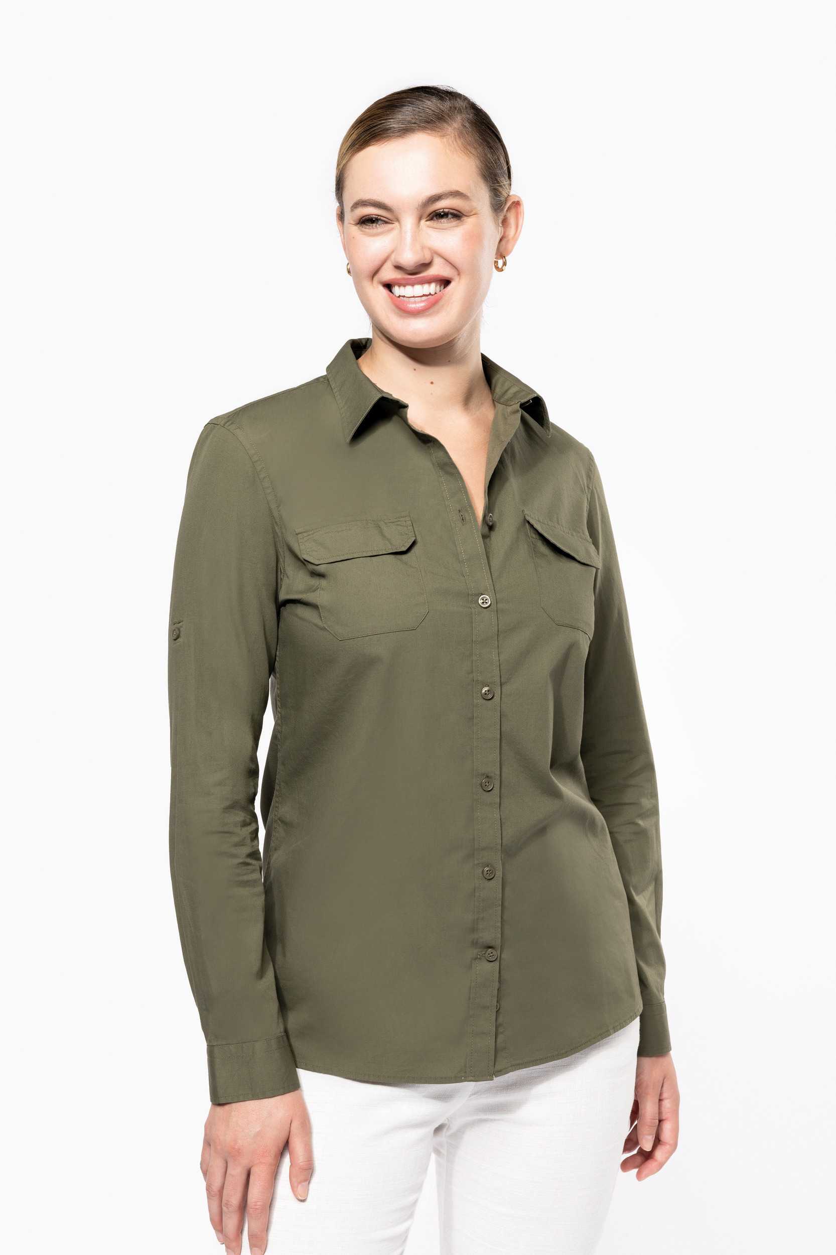 Camisa safari mujer on sale